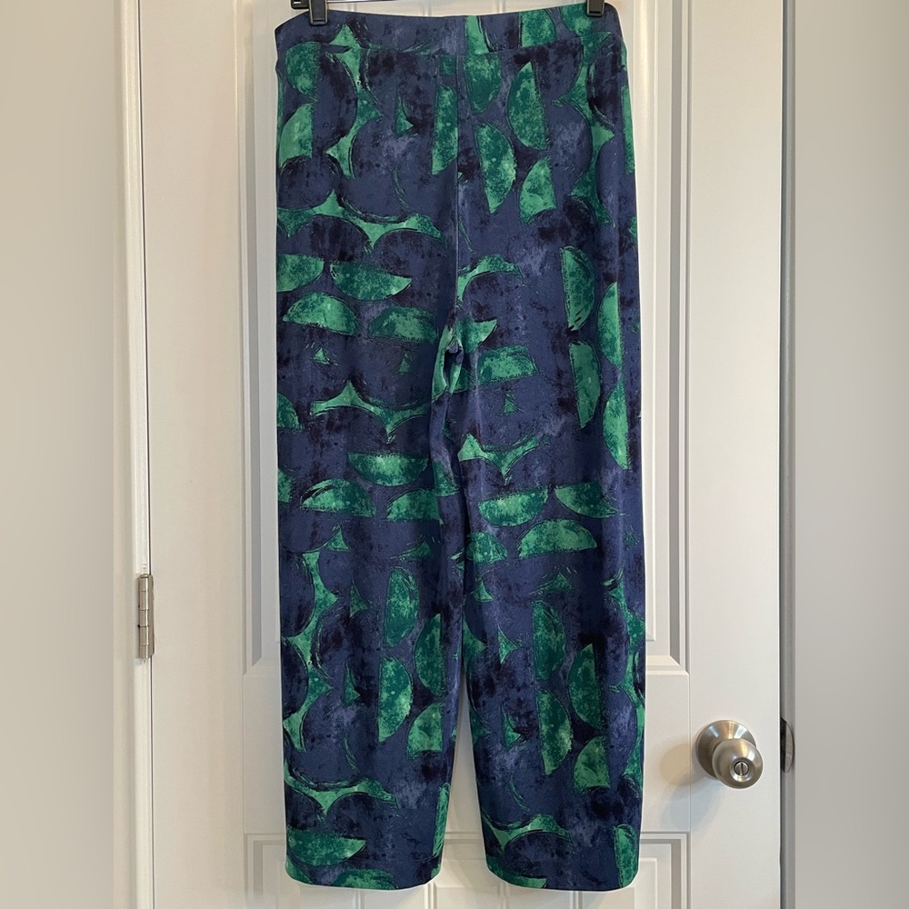 Chico’s Green and Blue Artsy Women’s Pants - Picture 2 of 9